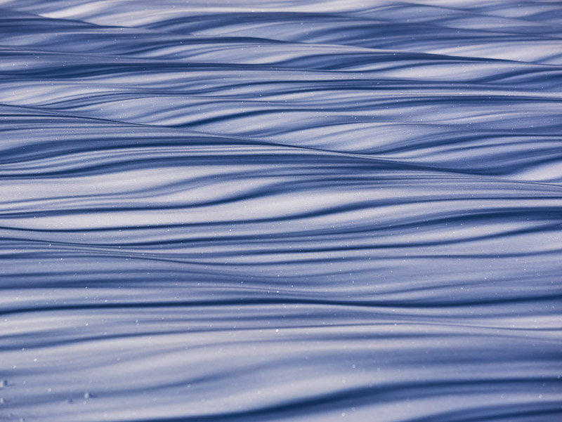 Blue Shear-formed Snow Wave