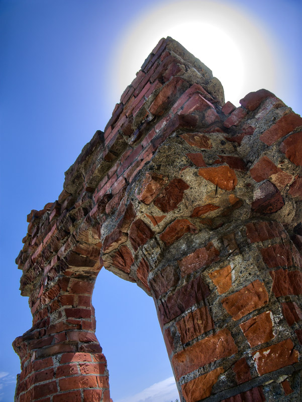 Brickwork Art Gate Under the Sun