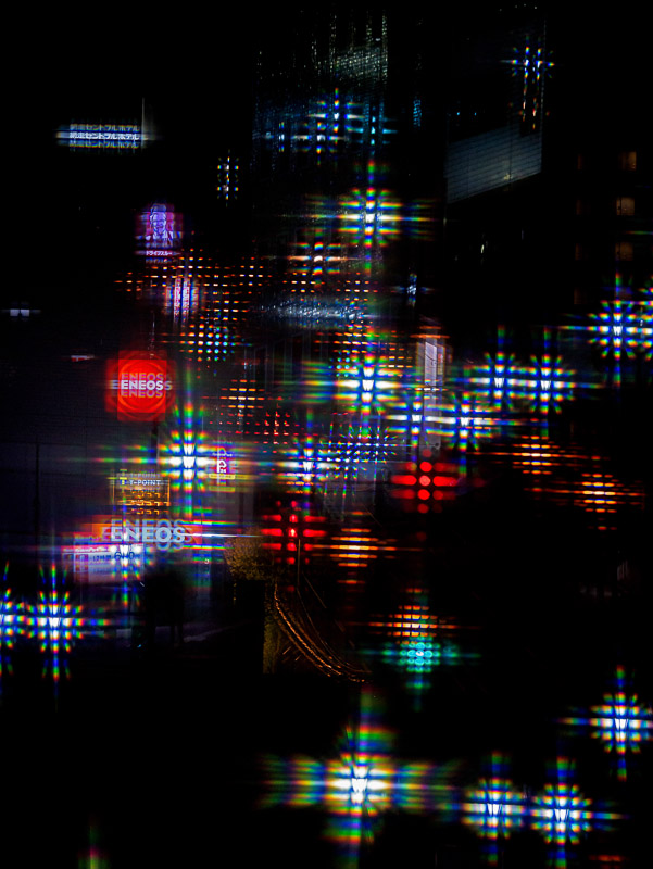 Diffracted Night Lights Composite