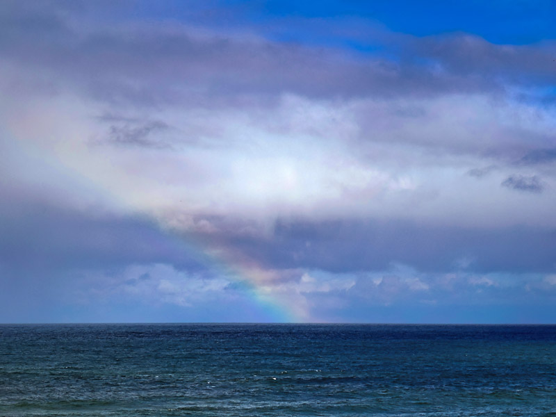 Far Rainbow on the Sea