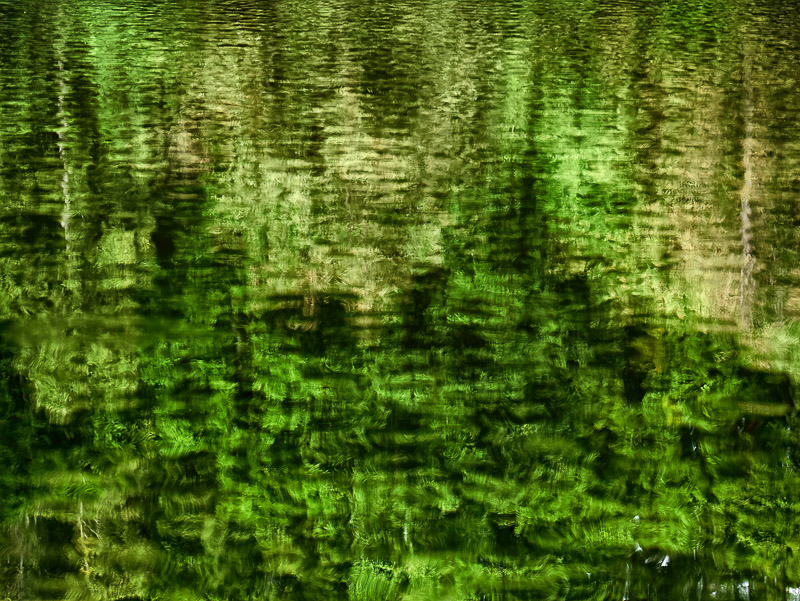 Green Rippled Abstracts