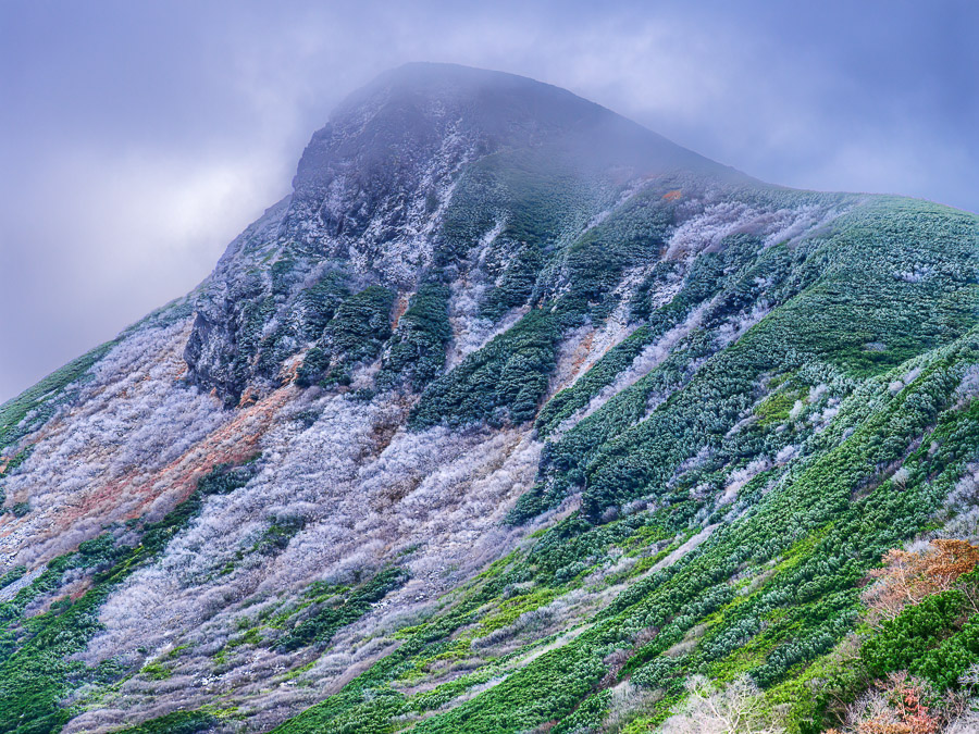 Late Autumn Frozen Volcano Peak