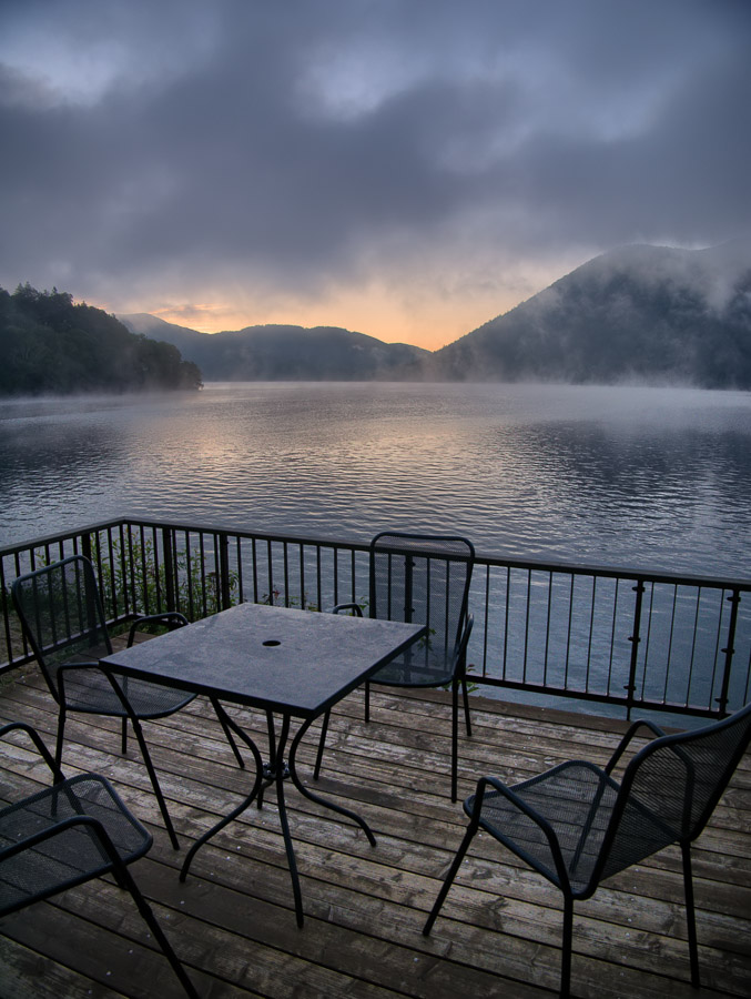 Lonely Terrace at Dawn