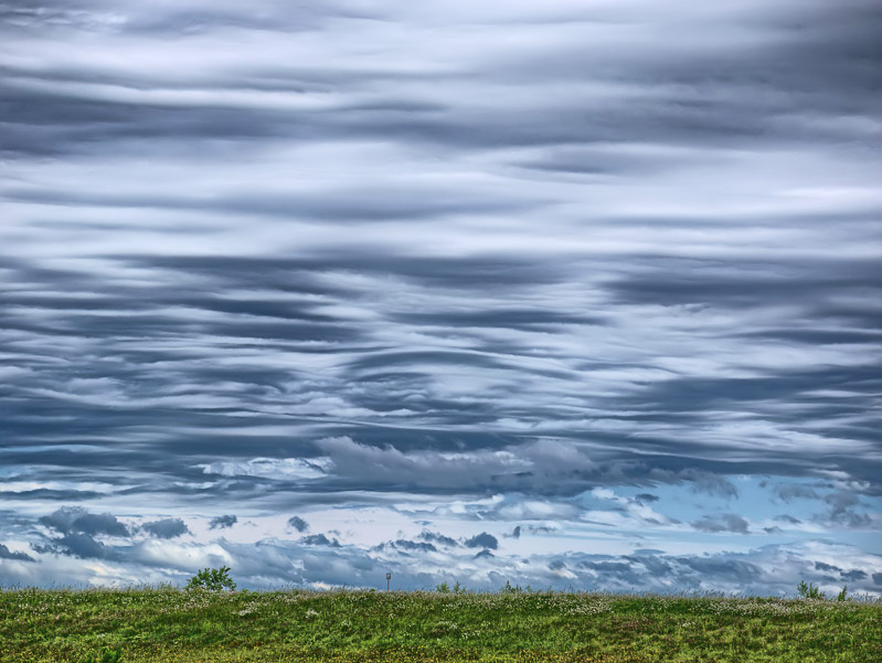 Omen Clouds over Summer Grass