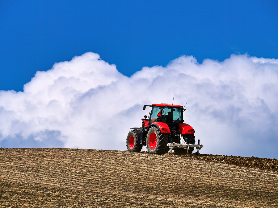 Plowing Toward Early Summer Sky