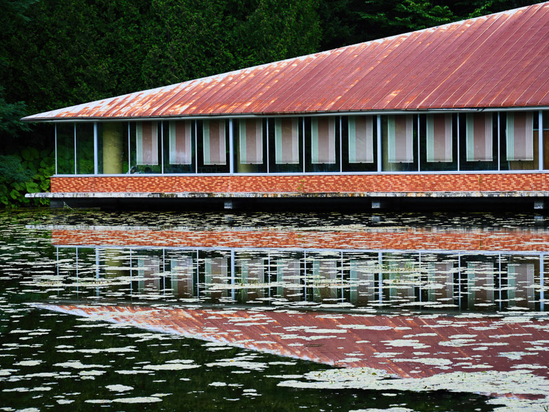 Reflection of Restaurant Ruins