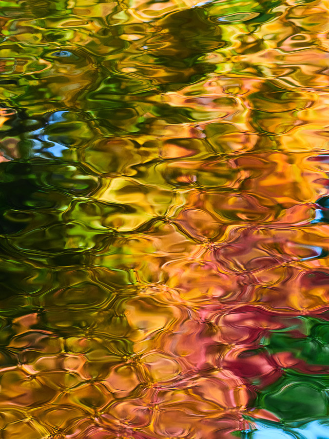 Rippled Reflection of Autumn Colors