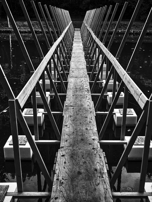 Symmetry of Wooden Bridge in BW