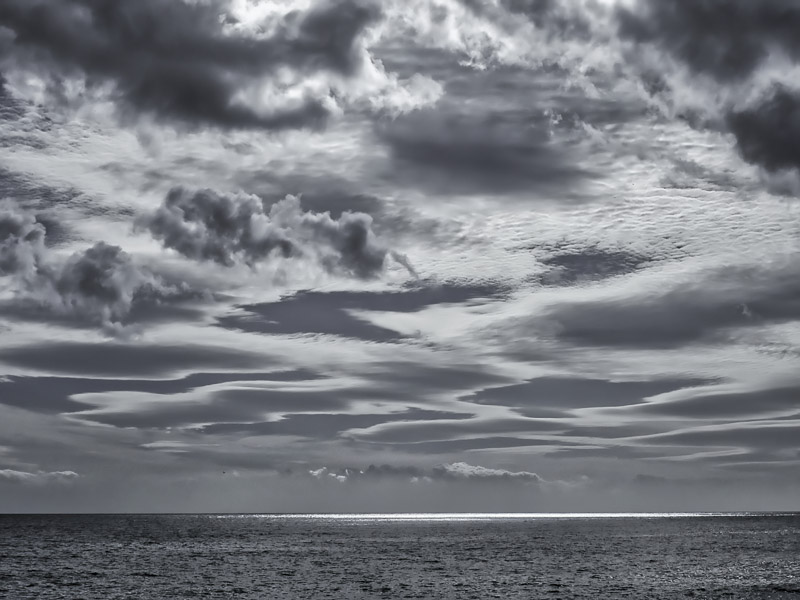 Vast Sky and Ocean with Shining