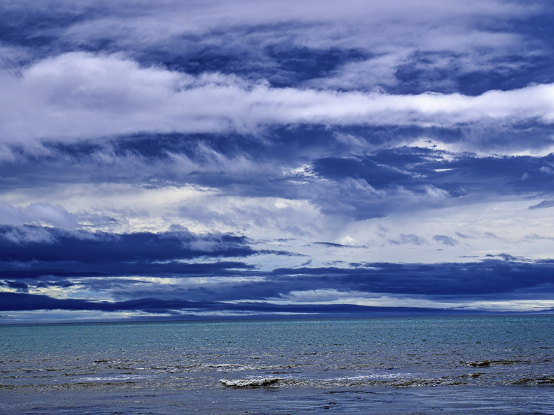 Weird Clouded Sky over the Sea